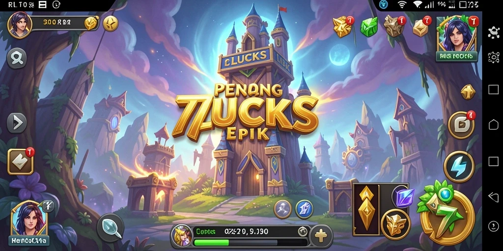 Screenshot menunjukkan gameplay seru Tower Defense di 77LUCKS.