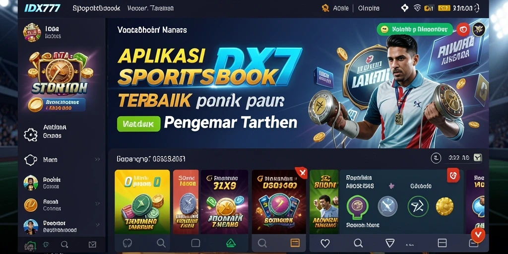 Tampilan gameplay Sportsbook yang menarik dan interaktif.